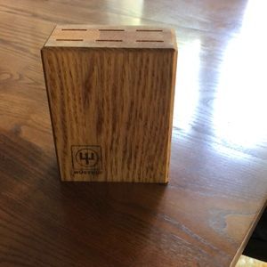 Wusthof steak knife wooden storage block